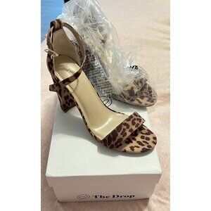 NWT • Rebecca Strappy High Block Heel Sandal • Size 6.5 • *Never Worn* LEOPARD